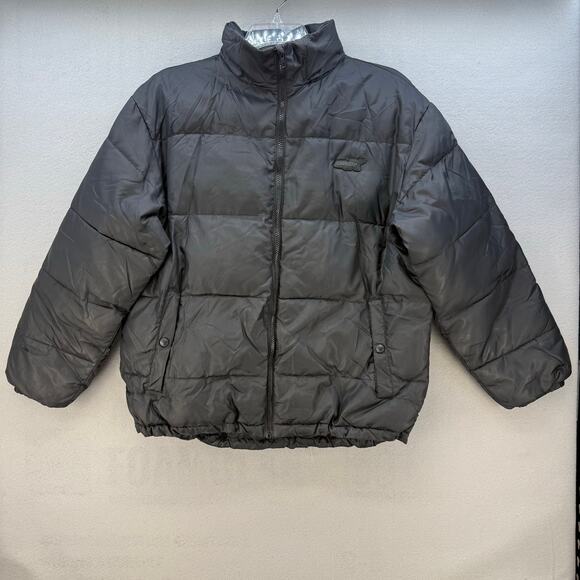 Castle X Raceware Puffer Coat Youth XL Black Hidden Hood Snowmobile Jacket - Picture 1 of 13
